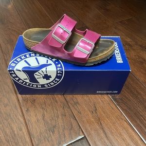 Birkenstock HOT PINK Arizona sandals